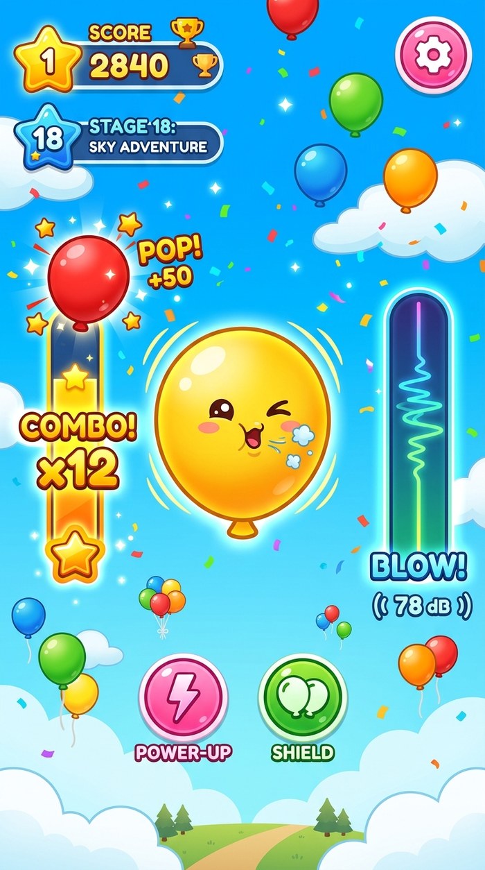BlowBalloon Screen Preview