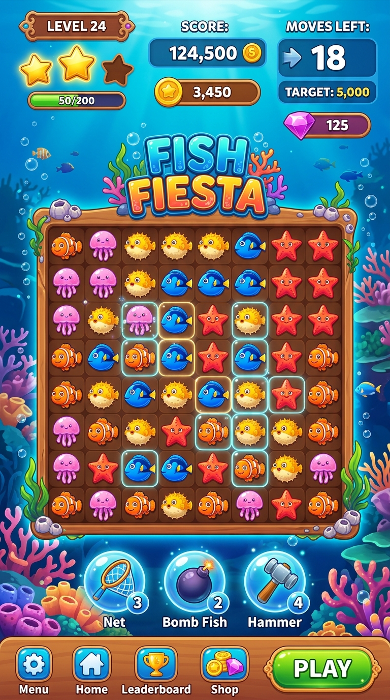 Fish Fiesta Screen Preview
