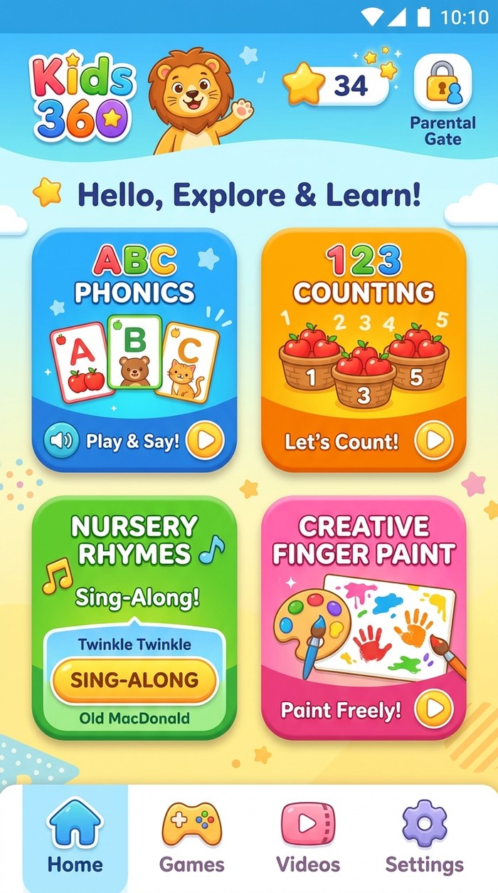 Kids 360 Screen Preview